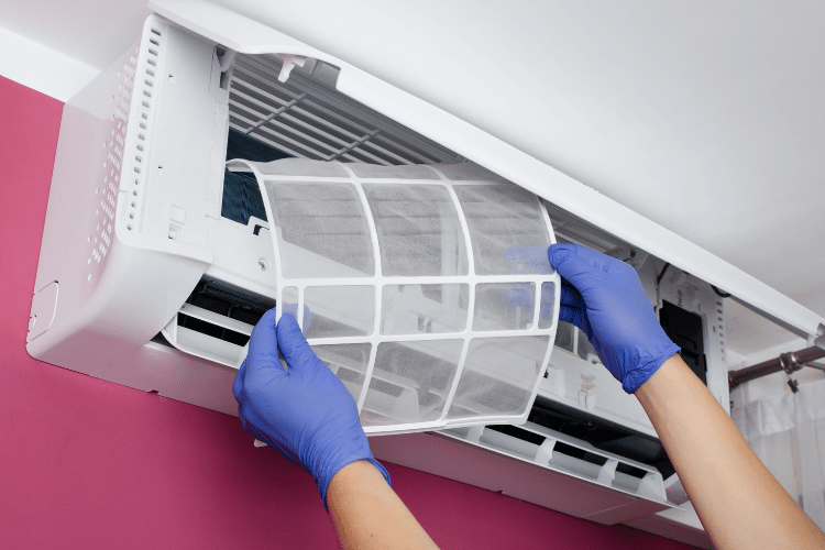 Replacing the air conditioner filter